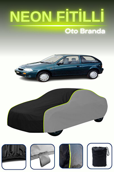 Cemku Shade رمادي-أسود-رمادي [سوزوكي سويفت 3 أبواب 1996 - 2003] مشمع سيارة مت...