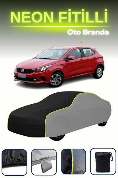 Cemku Shade قماش مشمع سيارة رمادي-أسود-رمادي [فيات آرغو] متوافق مع قماش النيو...