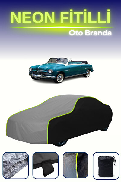 Cemku Fast أسود-رمادي-أسود [فيات 1400 كابريوليه 1950 - 1954] مشمع سيارة متواف...