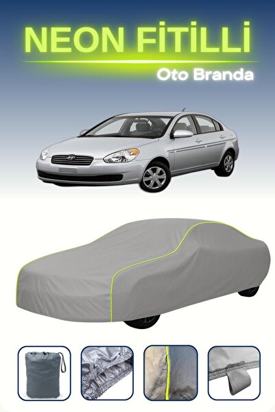 Cemku Shine رمادي [Hyundai Accent 4 أبواب 2006 - 2011] مشمع سيارة متوافق مع ح...