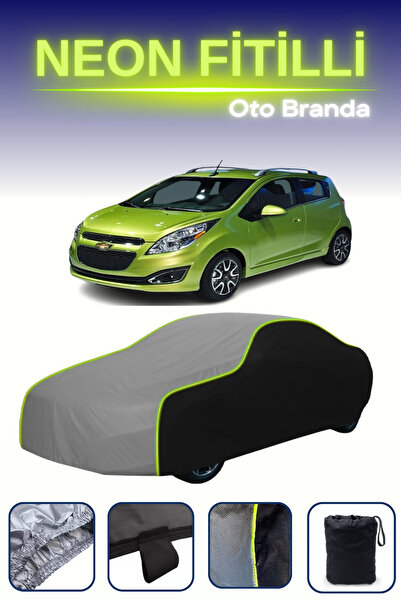 Cemku Fast أسود-رمادي-أسود [شيفروليه سبارك 3] مشمع سيارة متوافق مع حبال النيو...