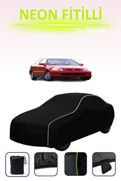 Cemku Cool أسود [هوندا سيفيك كوبيه 1996 - 2001] مشمع سيارة متوافق مع النيون، ...