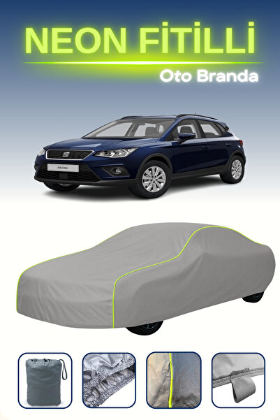 Cemku Shine رمادي [Seat Arona 2017 - 2021] مشمع سيارة متوافق مع حبال النيون، ...