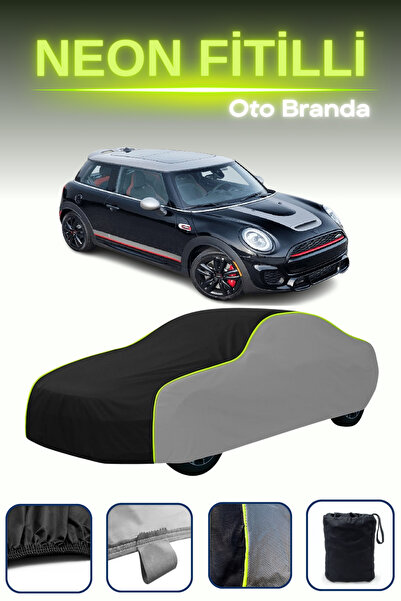 Cemku Shade قماش مشمع للسيارة متوافق مع قماش مشمع رمادي-أسود-رمادي [ميني كوبر...