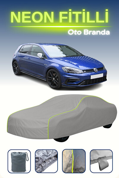 Cemku Shine رمادي [Volkswagen Golf VII 5 أبواب 2017 - 2019] مشمع سيارة بحبل ن...