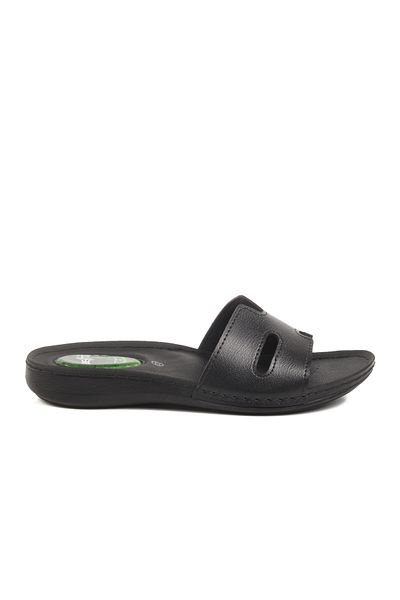 AYAKMOD Black Gel Sole Anatomical Women's Slippers 6813 Z