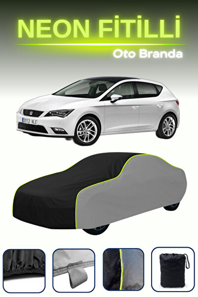 Cemku Shade Gri-Siyah-Gri [Seat Leon] Uyumlu Neon Fitilli Araba Brandası, Su ...