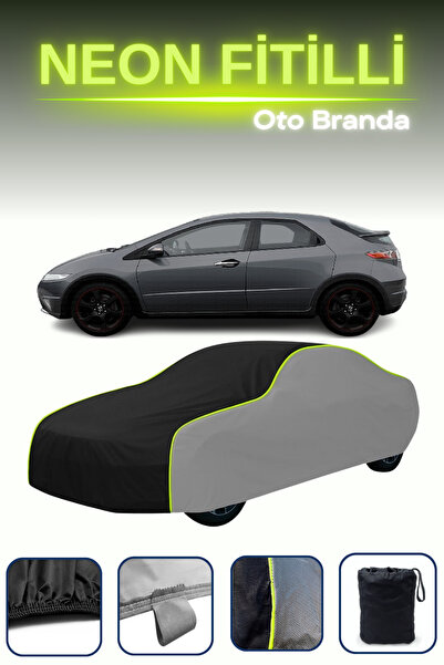 Cemku Shade رمادي-أسود-رمادي [هوندا سيفيك 5 أبواب 2005 - 2008] مشمع سيارة متو...