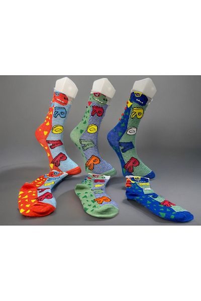 LAV SOCKS 3-Piece Boy's Sock Socks (3 Dimensions)