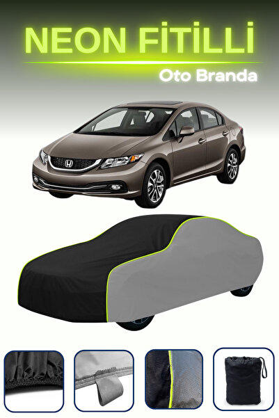 Cemku Shade رمادي-أسود-رمادي [هوندا سيفيك سيدان 2008 - 2012] قماش سيارة نيون ...