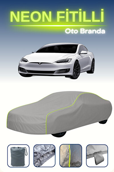 Cemku Shine رمادي [طراز تسلا x] مشمع سيارة متوافق مع حبل النيون، مقاوم للماء ...