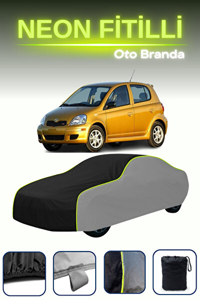 Cemku Shade رمادي-أسود-رمادي [تويوتا ياريس 5 أبواب 2003 - 2005] مشمع سيارة مت...