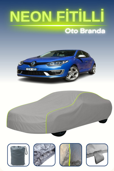 Cemku Shine رمادي [رينو ميجان جي تي 5 أبواب 2013 - 2015] مشمع سيارة متوافق مع...