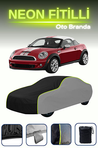 Cemku Shade رمادي-أسود-رمادي [ميني كوبر كوبيه] غطاء سيارة متوافق مع حبال الني...