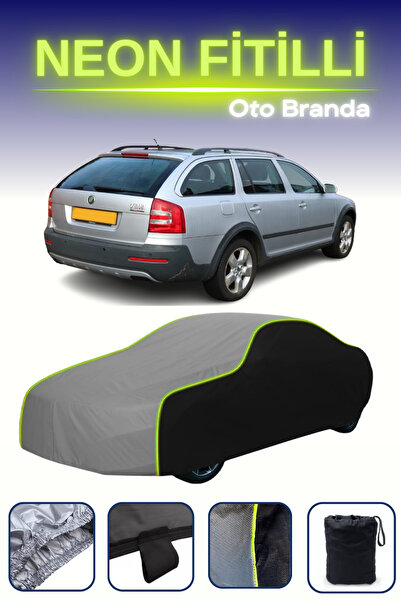 Cemku Fast أسود-رمادي-أسود [سكودا أوكتافيا سكاوت 2006 - 2008] مشمع سيارة متوافق مع النيون