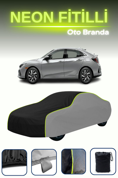 Cemku Shade رمادي-أسود-رمادي [هوندا سيفيك هاتشباك 2019 - 2021] مشمع سيارة متو...