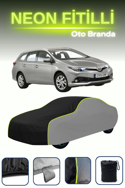 Cemku Shade رمادي-أسود-رمادي [تويوتا أوريس 2 تورينج سبورتس] متوافق مع قماش السيارة المشمع المجهز من طراز نيون