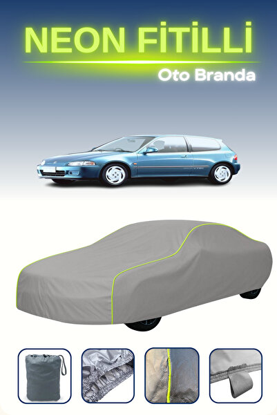 Cemku Shine رمادي [هوندا سيفيك 5 كوبيه] مشمع سيارة متوافق مع حبال النيون، مقا...