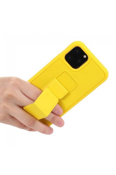 Generic Case Cover For iPhone 13 Pro with Magnetic Stand & Holder, Premium Silicone Hand Strap and Grip