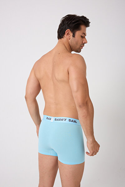 Saint Sail Pamuklu Likralı Esnek Kumaşlı Baskılı Renkli Klasik Desenli Erkek Boxer