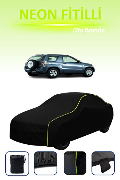 Cemku Cool أسود [سوزوكي إسكودو / فيتارا 3 أبواب 2005 - 2021] مشمع سيارة مضلع ...