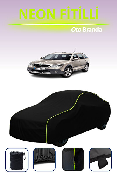 Cemku Cool أسود [سكودا اوكتافيا سكاوت 2009 - 2013] مشمع سيارة متوافق مع النيون، مقاوم للماء والغبار