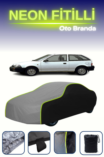 Cemku Fast أسود-رمادي-أسود [سوزوكي سويفت 3 أبواب 1991 - 1996] مشمع سيارة متوا...