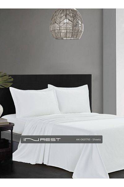 INREST Microfiber 200*120 30 Cm Multi-color Striped Fitted Sheet
