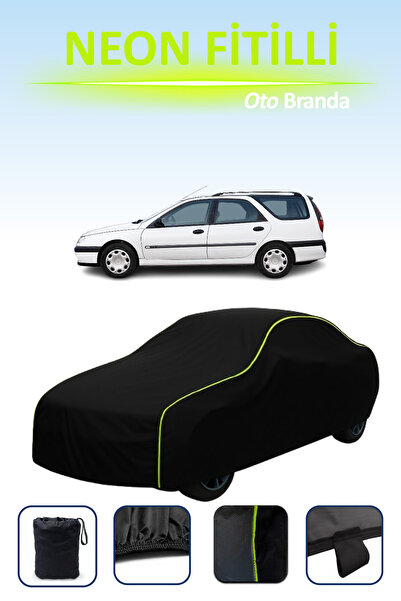 Cemku Cool أسود [رينو لاجونا إستيت 1995 - 1998] مشمع سيارة متوافق مع حبال الن...