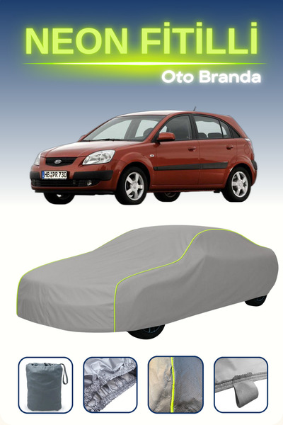 Cemku Shine رمادي [كيا ريو هاتشباك] متوافق مع مشمع السيارة المضلع النيون، مقا...