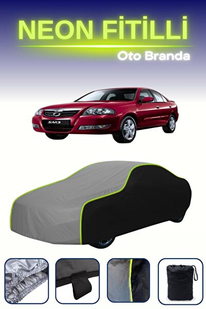 Cemku Fast أسود-رمادي-أسود [Renault Samsung Sm3 1] مشمع سيارة متوافق مع حبال ...