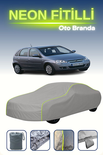 Cemku Shine رمادي [أوبل كورسا 5 أبواب 2001 - 2006] مشمع سيارة متوافق مع حبل ا...