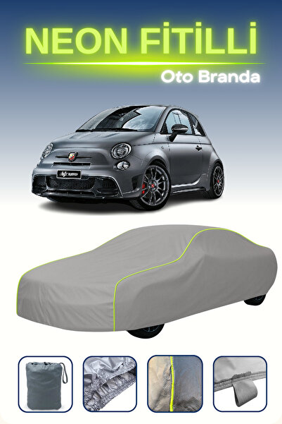 Cemku Shine رمادي [Fiat 695 Abarth Biposto 2014 - 2021] مشمع سيارة متوافق مع ...