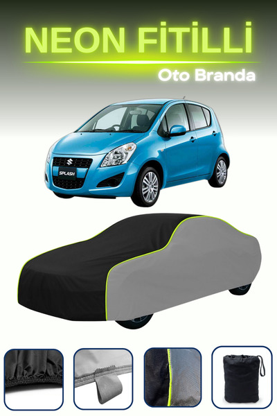 Cemku Shade قماش مشمع سيارة رمادي-أسود-رمادي [سوزوكي سبلاش] متوافق مع قماش ال...