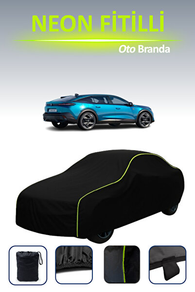 Cemku Cool أسود [Peugeot 408 Suv] مشمع سيارة متوافق مع حبال النيون، مقاوم للم...