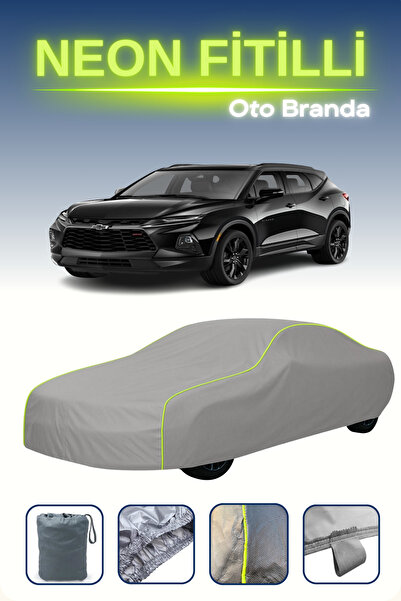 Cemku Shine رمادي [شيفروليه بليزر 2018 - 2021] مشمع سيارة متوافق مع حبال الني...