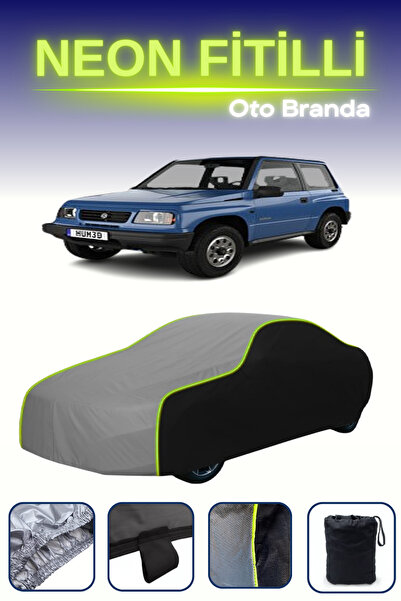 Cemku Fast أسود-رمادي-أسود [سوزوكي فيتارا 3 أبواب 1989 - 1998] مشمع سيارة متو...