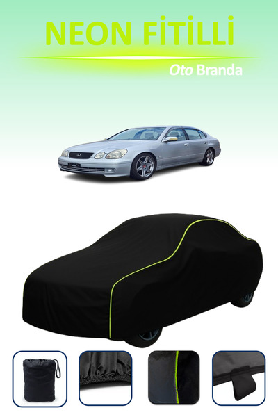 Cemku Cool أسود [تويوتا أريستو] مشمع سيارة متوافق مع النيون، مقاوم للماء والغبار