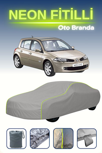 Cemku Shine رمادي [رينو ميجان Rs 5 أبواب 2004 - 2006] مشمع سيارة متوافق مع حب...