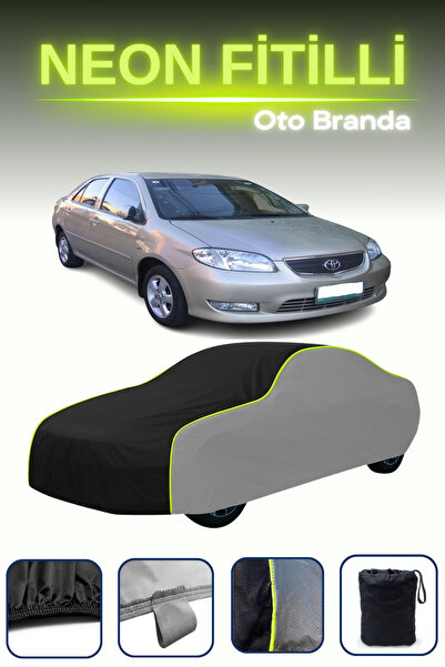 Cemku Shade رمادي-أسود-رمادي [تويوتا فيوس 1] قماش مشمع متوافق مع فتيل النيون،...