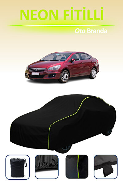 Cemku Cool أسود [سوزوكي سياز] مشمع سيارة متوافق مع حبال النيون، مقاوم للماء والغبار