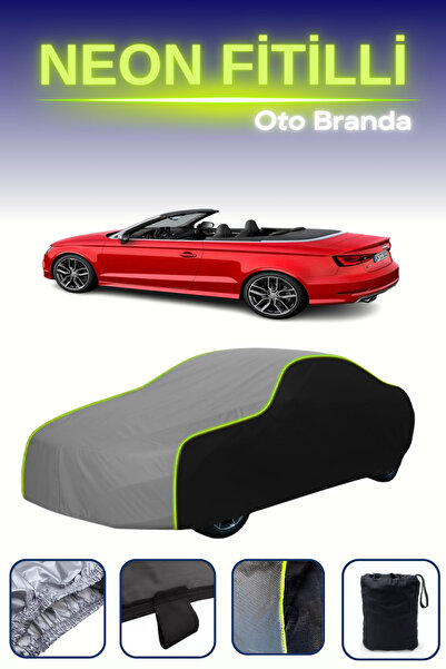 Cemku Fast أسود-رمادي-أسود [أودي S3 كابريوليه 2014 - 2016] مشمع سيارة متوافق ...