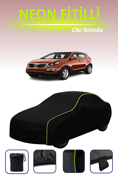 Cemku Cool أسود [كيا سبورتاج 2013 - 2015] مشمع سيارة متوافق مع النيون، مقاوم ...