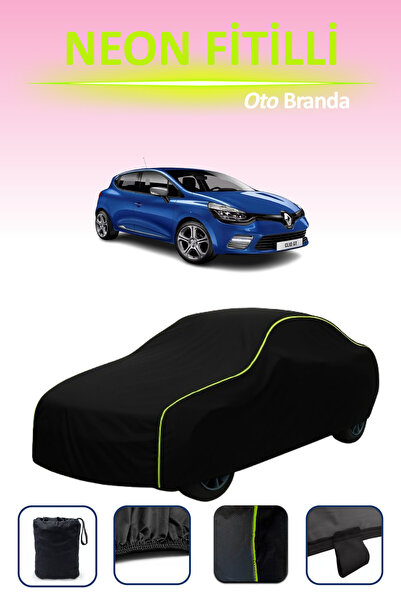 Cemku Cool أسود [رينو كليو جي تي 2009 - 2013] مشمع سيارة متوافق مع حبال النيو...