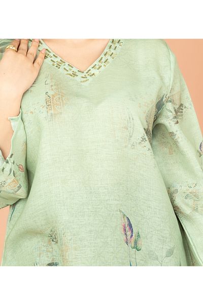 IKKXA Graceful Floral Highlight Jalabiya