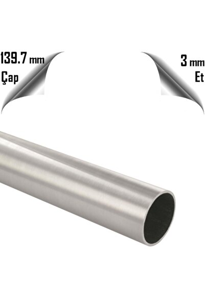 PÇS Paslanmaz Paslanmaz Çelik 304 Kalite Boru 139 X 3 Mm (1 METRE)