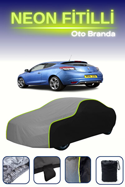 Cemku Fast أسود-رمادي-أسود [رينو ميجان جي تي 3 أبواب 2013 - 2015] مشمع سيارة ...