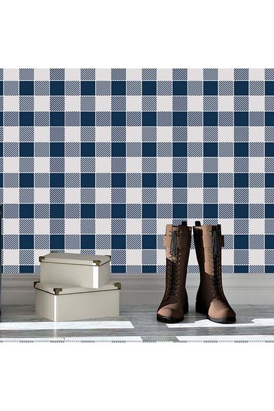 OEM Sablon Perete Vopsire, Tencuiala 900x600x0.7mm Buffalo Check Refolosibil, Model Mxsp7077