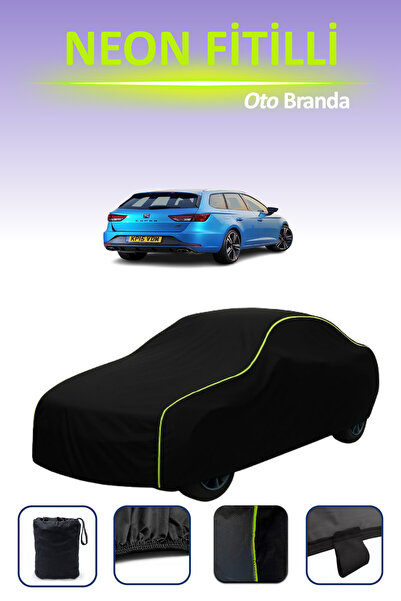 Cemku Cool أسود [Seat Leon St Cupra 2015 - 2021] مشمع سيارة متوافق مع حبال ال...