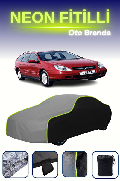 Cemku Fast أسود-رمادي-أسود [Citroen C5 Estate 2001 - 2004] مشمع سيارة متوافق ...